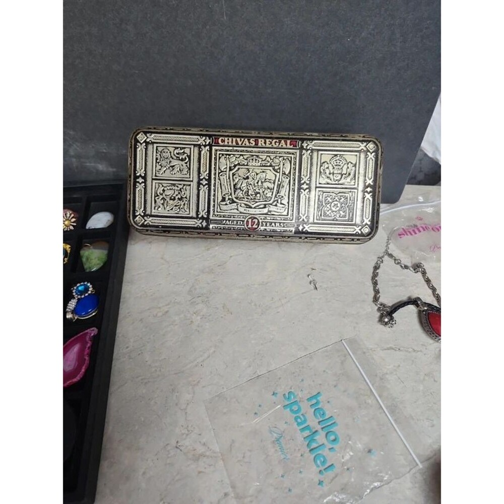 Vintage empty Chivas regal collectors tin